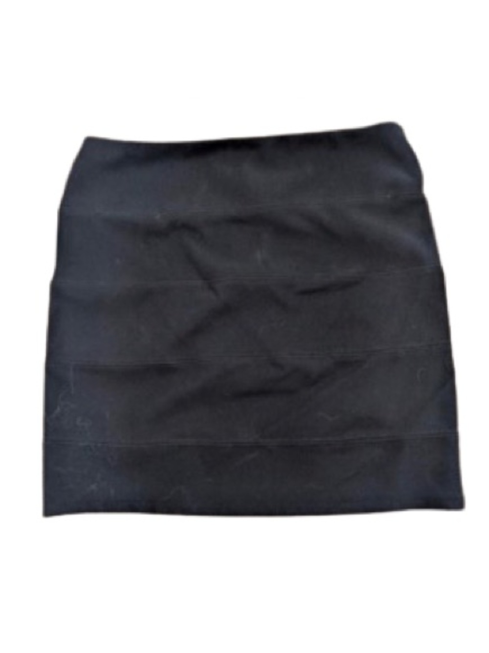 Seduction Black High‑Waisted Mini Skirt – Stretch Bodycon | Size S